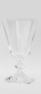 Clear water glass