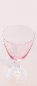 Florence pink water glass