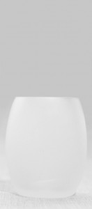 White frosted glass